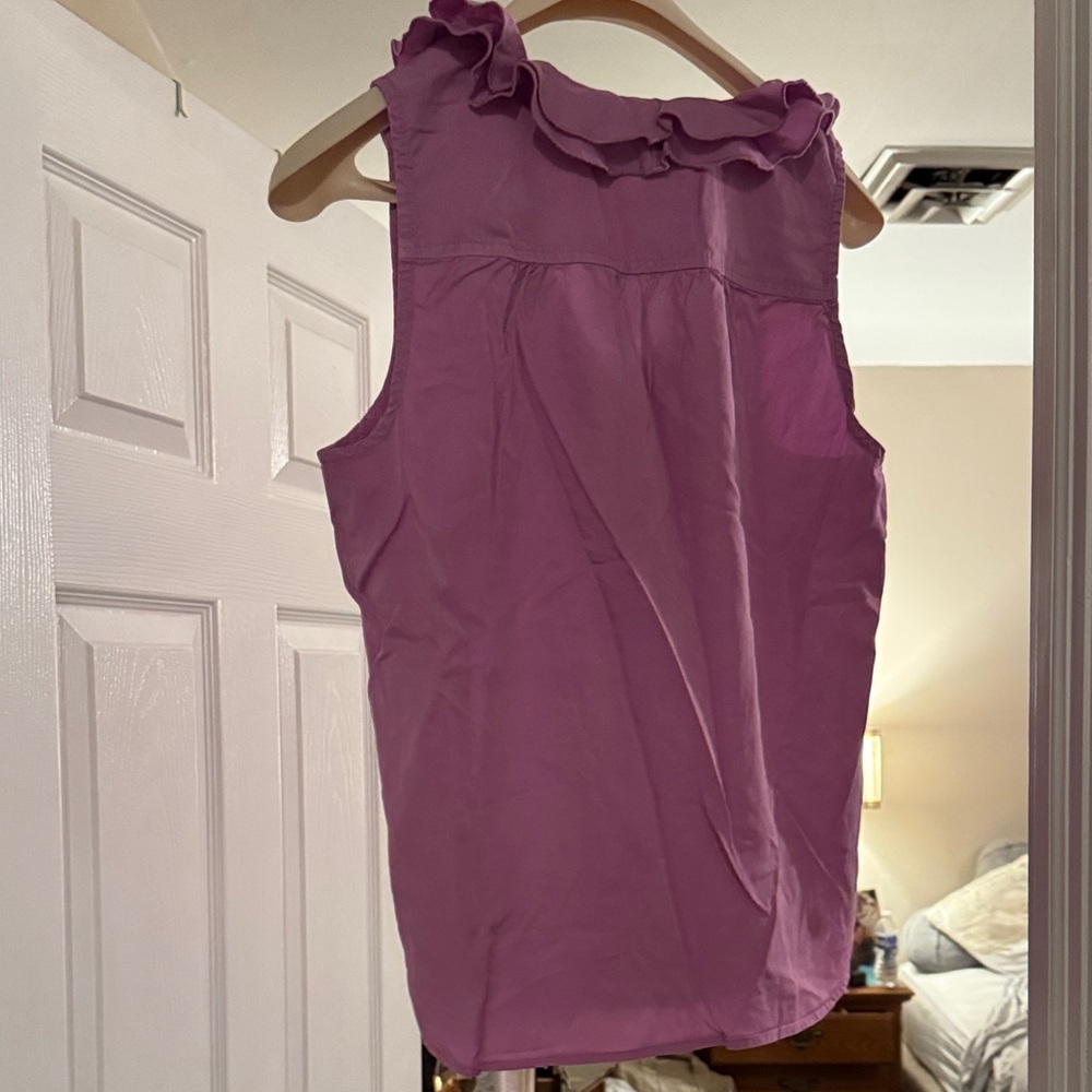 Kut from the Kloth Sleeveless Ruffled Lilac Blouse - Picture 3 of 3